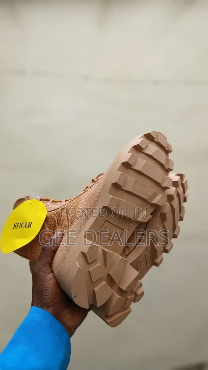 Dark Brown Siwar Boots, Tactical Shoes