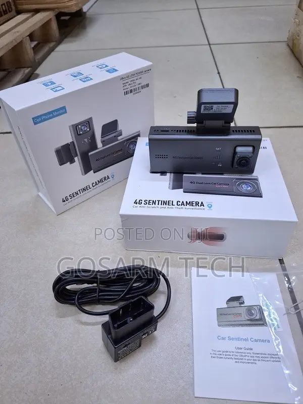 4G Sentinel Dual Lens Dashcam Ubox Vehicle Camera Dash Cam