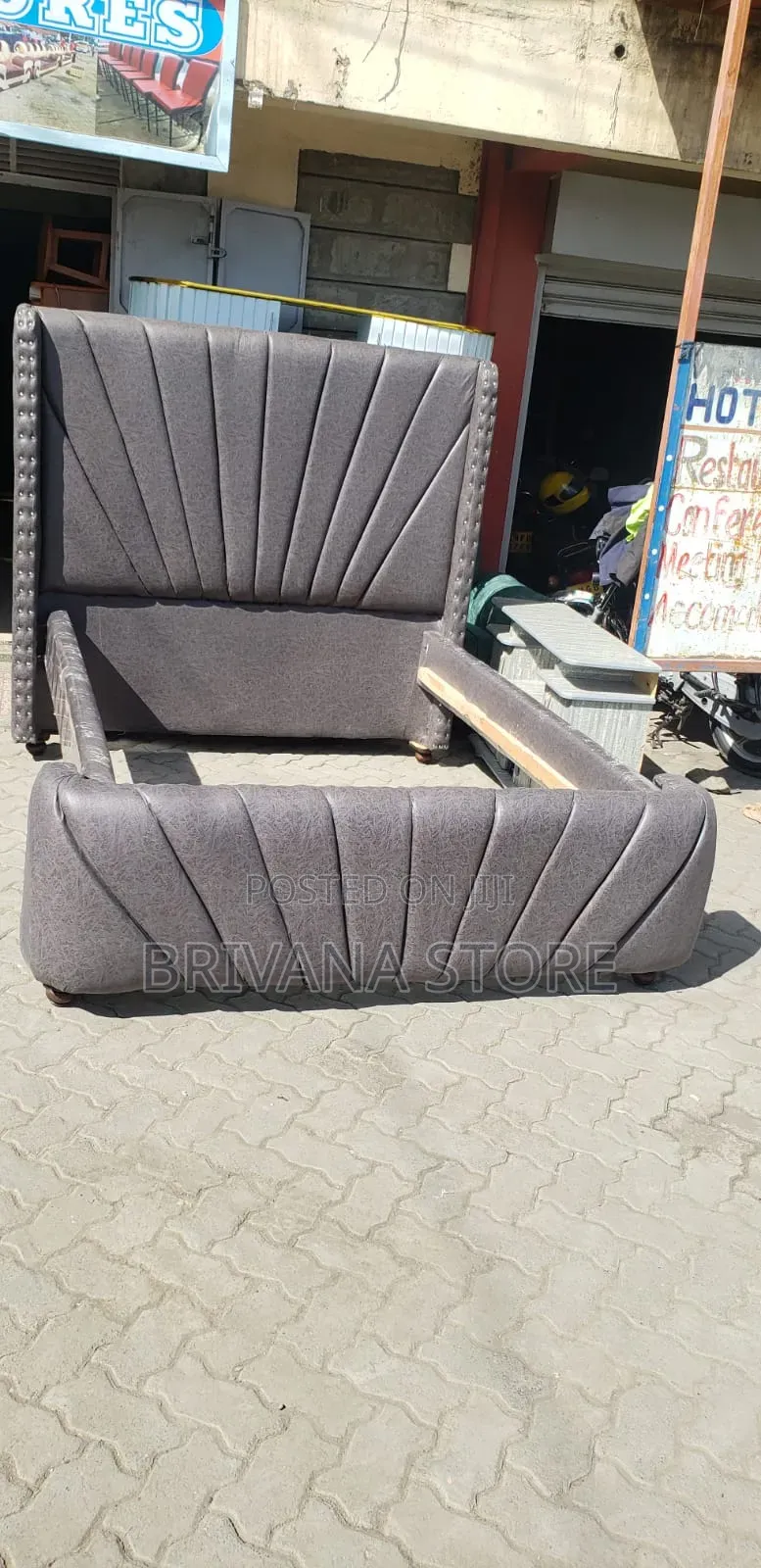 5x6 Luxury Chester Upholstered Bed Frame