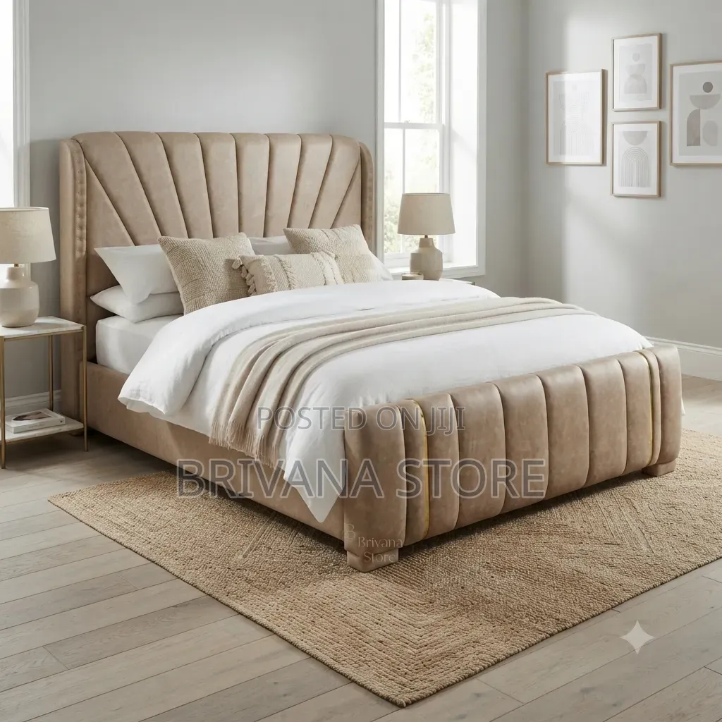5x6 Luxury Chester Upholstered Bed Frame