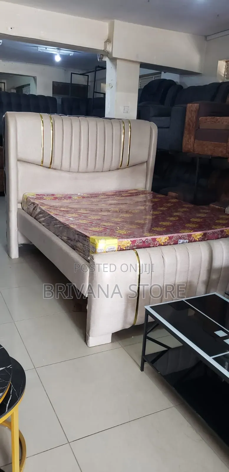 5x6 Luxury Chester Upholstered Bed Frame