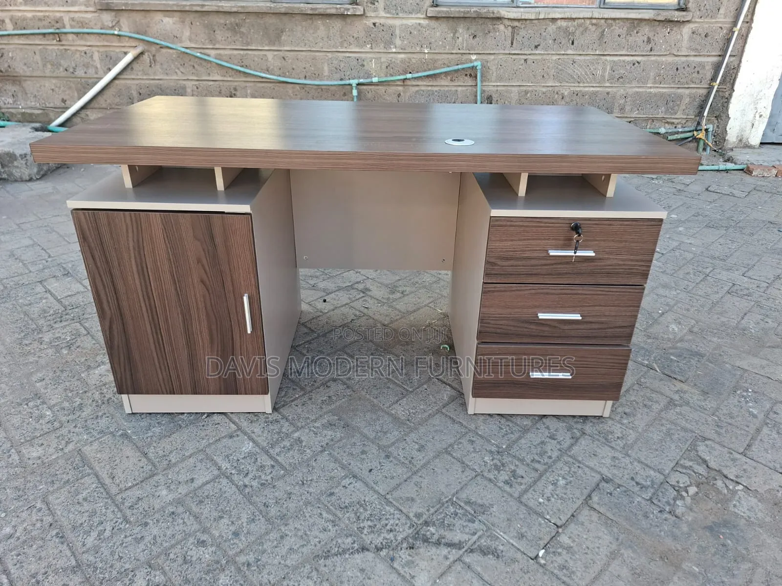 Executive Office Desk With Storage Cabinet