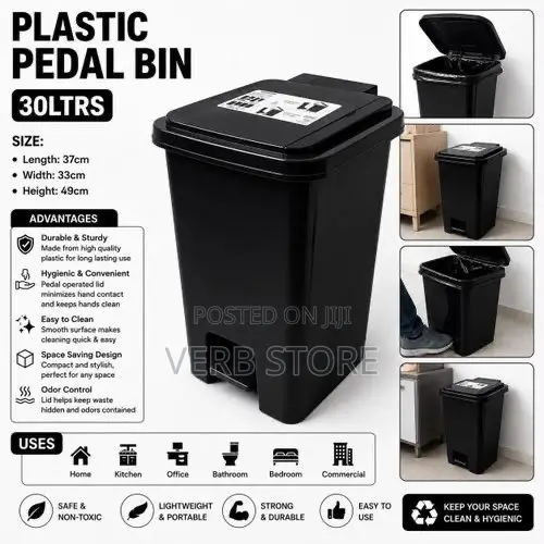 NEL Pedal Bin – 30 Litres (Plain)