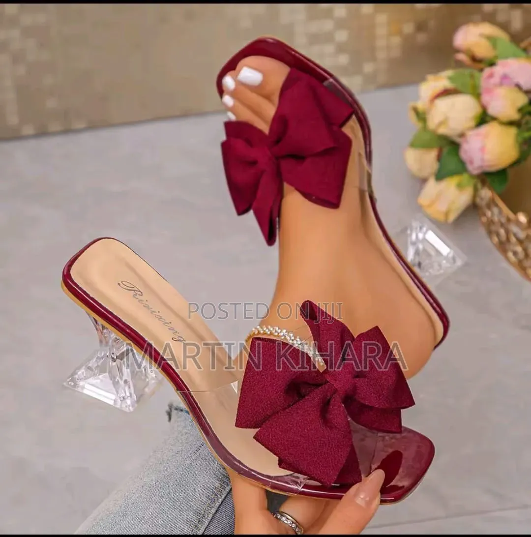 Clear Bowtie Heels (Size 36-43)