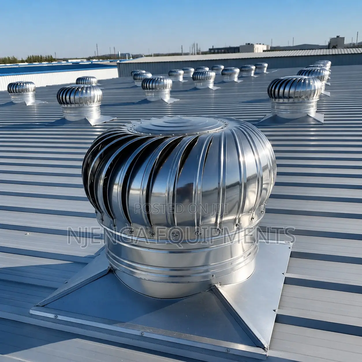 Wind-Powered Stainless Steel Roof Extractor 600mm