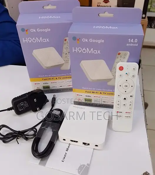 H96 Max Android 14 Smart TV Box 2GB 16GB Ultra HD WiFi Bluetooth