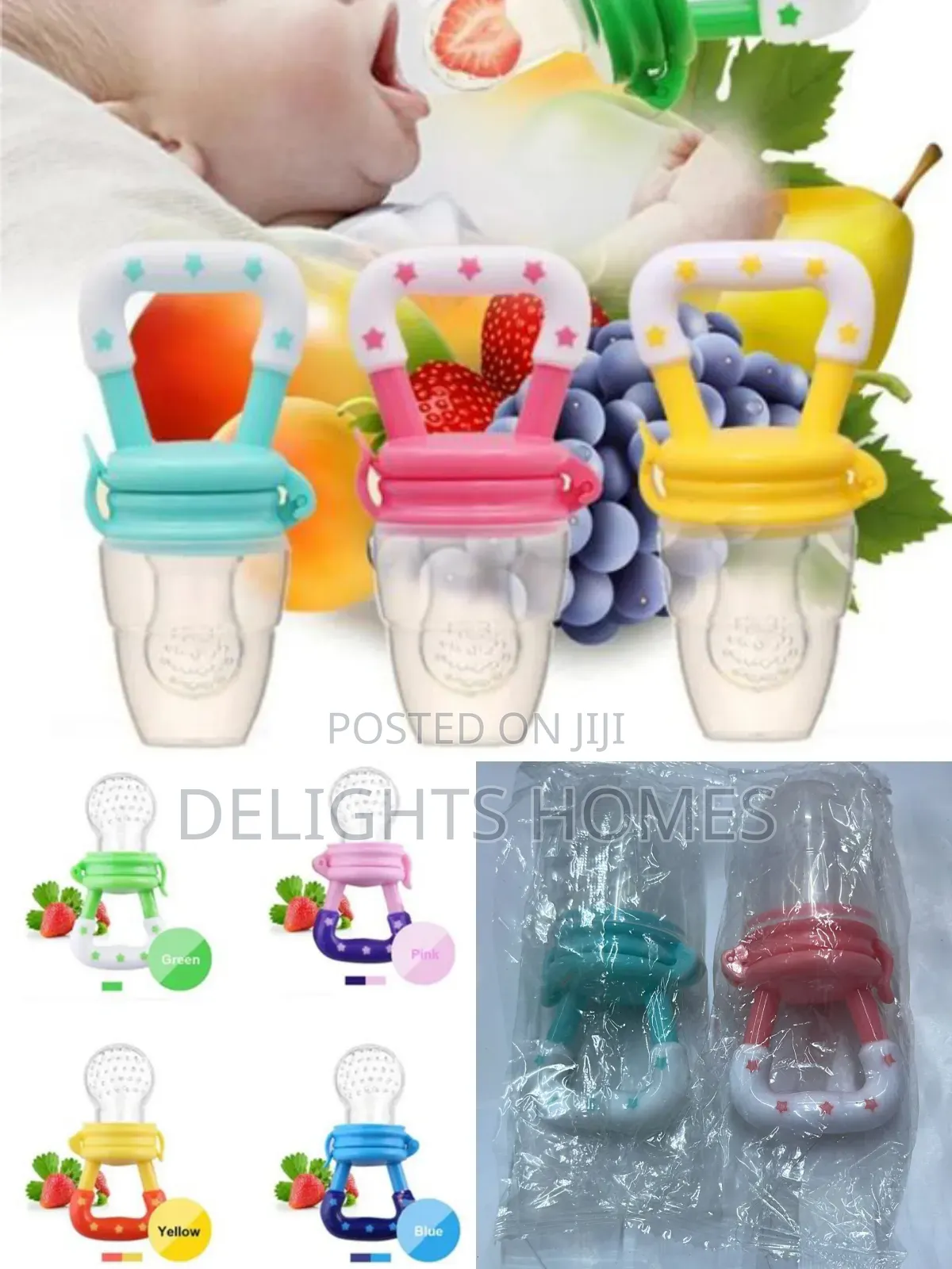 Baby Silicone Fruit Pacifier Feeder-Ny