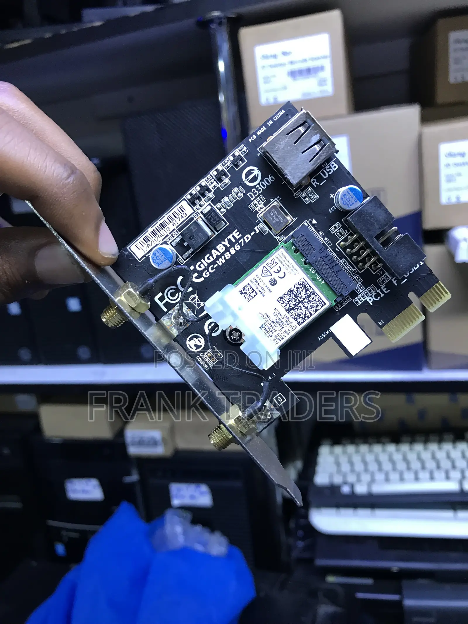 Gigabyte GC-WB867D-I PCIe Wi-Fi + Bluetooth Adapter.