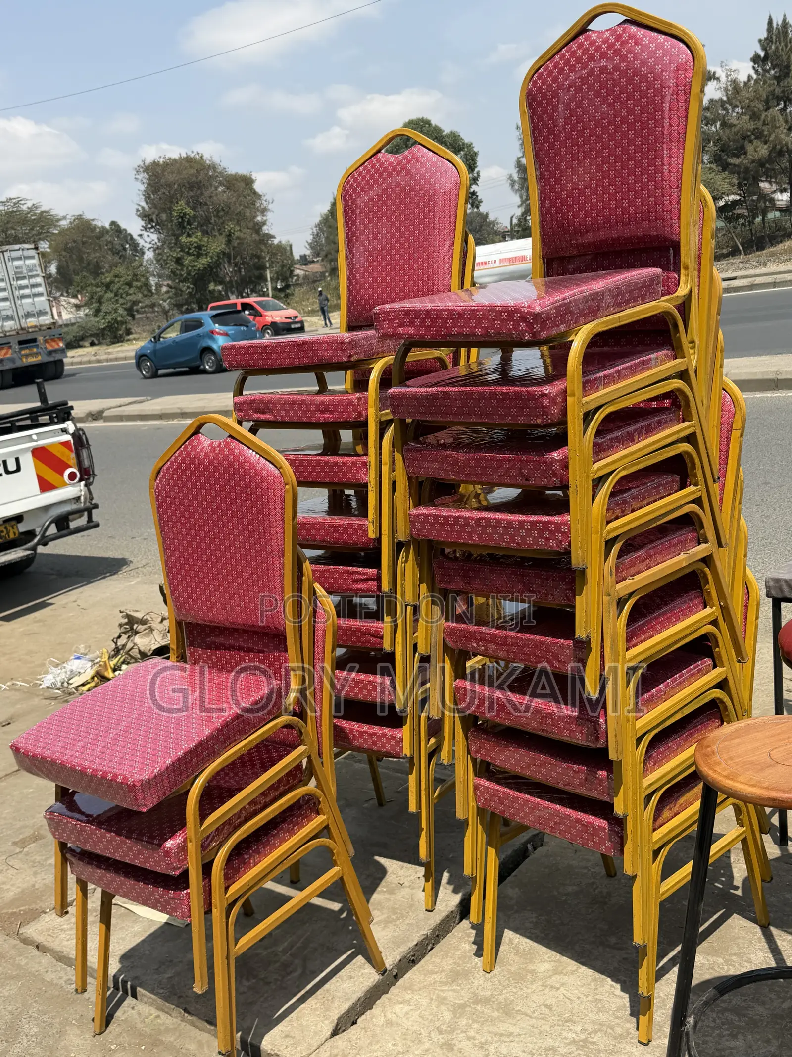 Red Conference Chairs