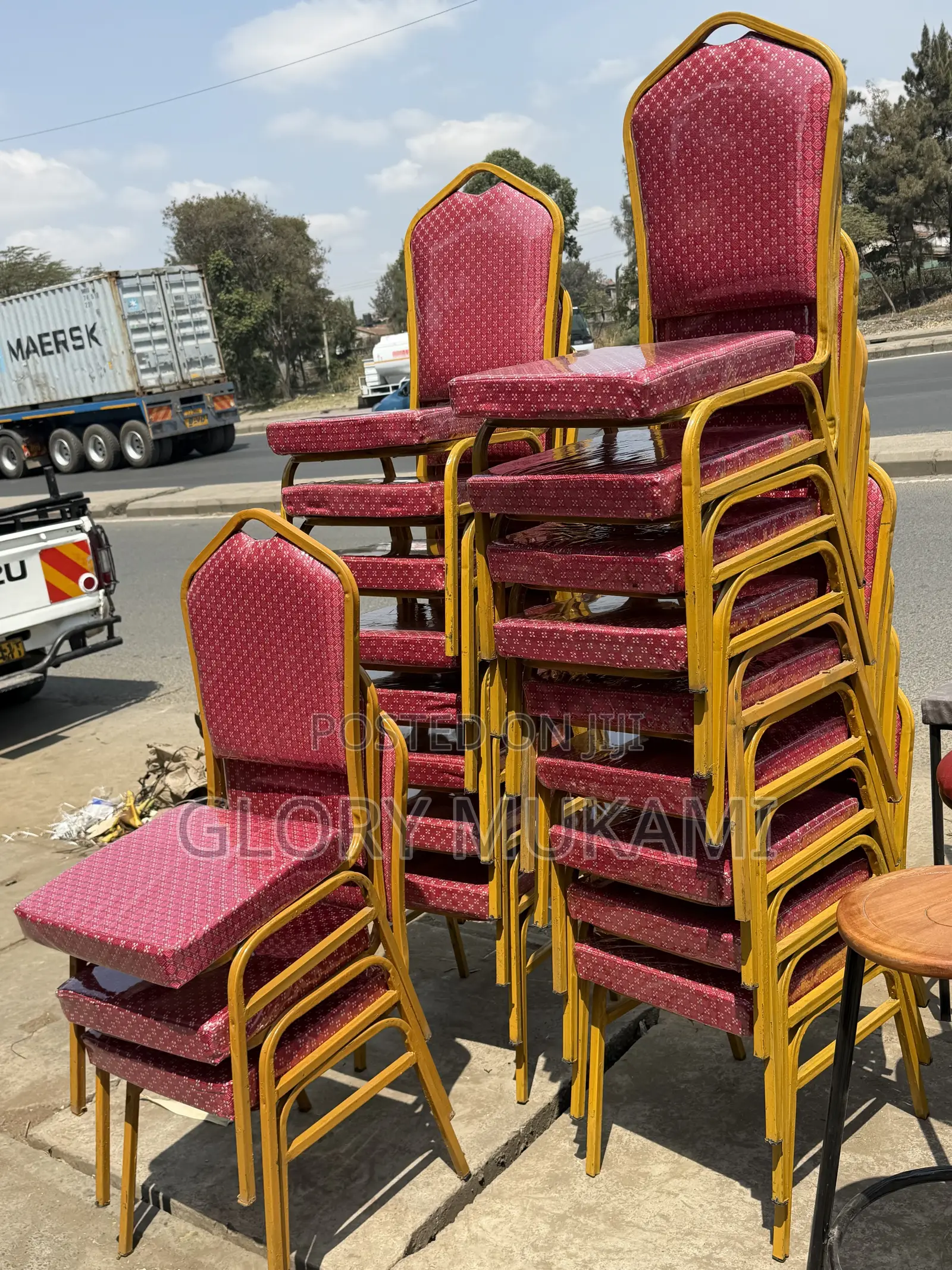 Red Conference Chairs