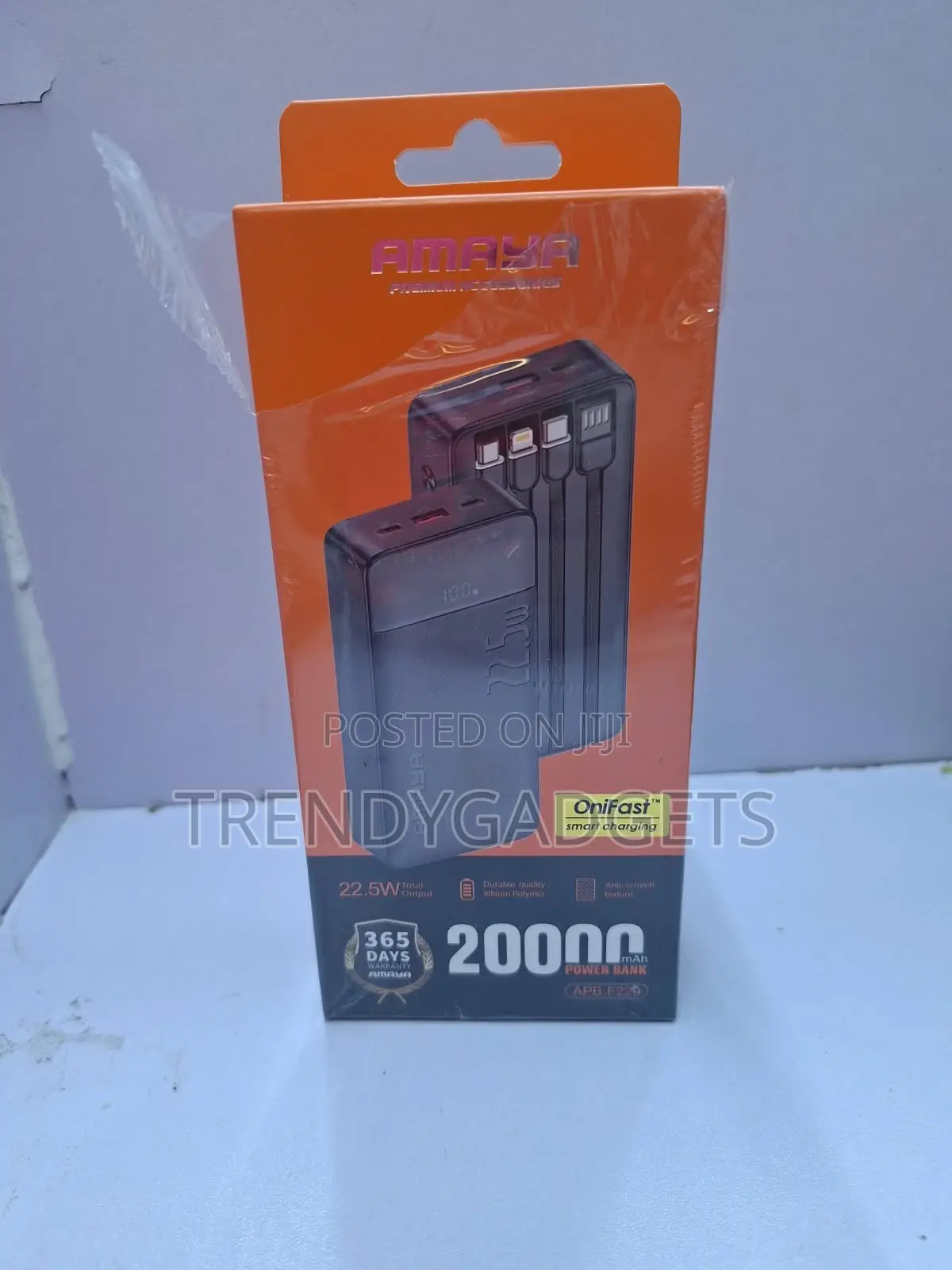 Amaya APB-F229 20000mAh Power Bank 22.5W Fast Charging