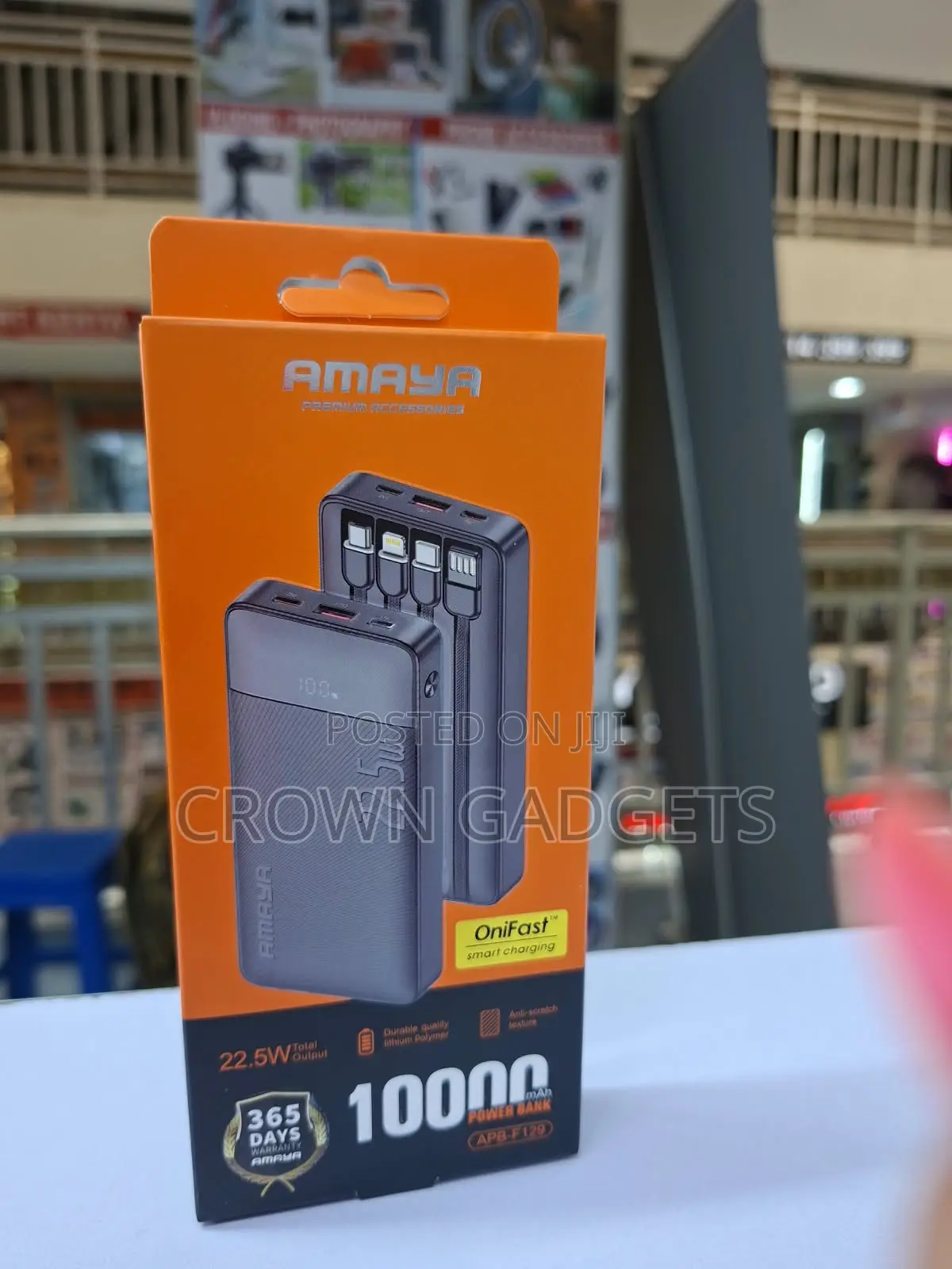 Amaya APB-F129 10000mAh Power Bank 22.5W Fast Charging
