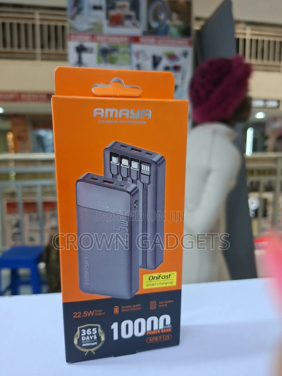 Amaya APB-F129 10000mAh Power Bank 22.5W Fast Charging