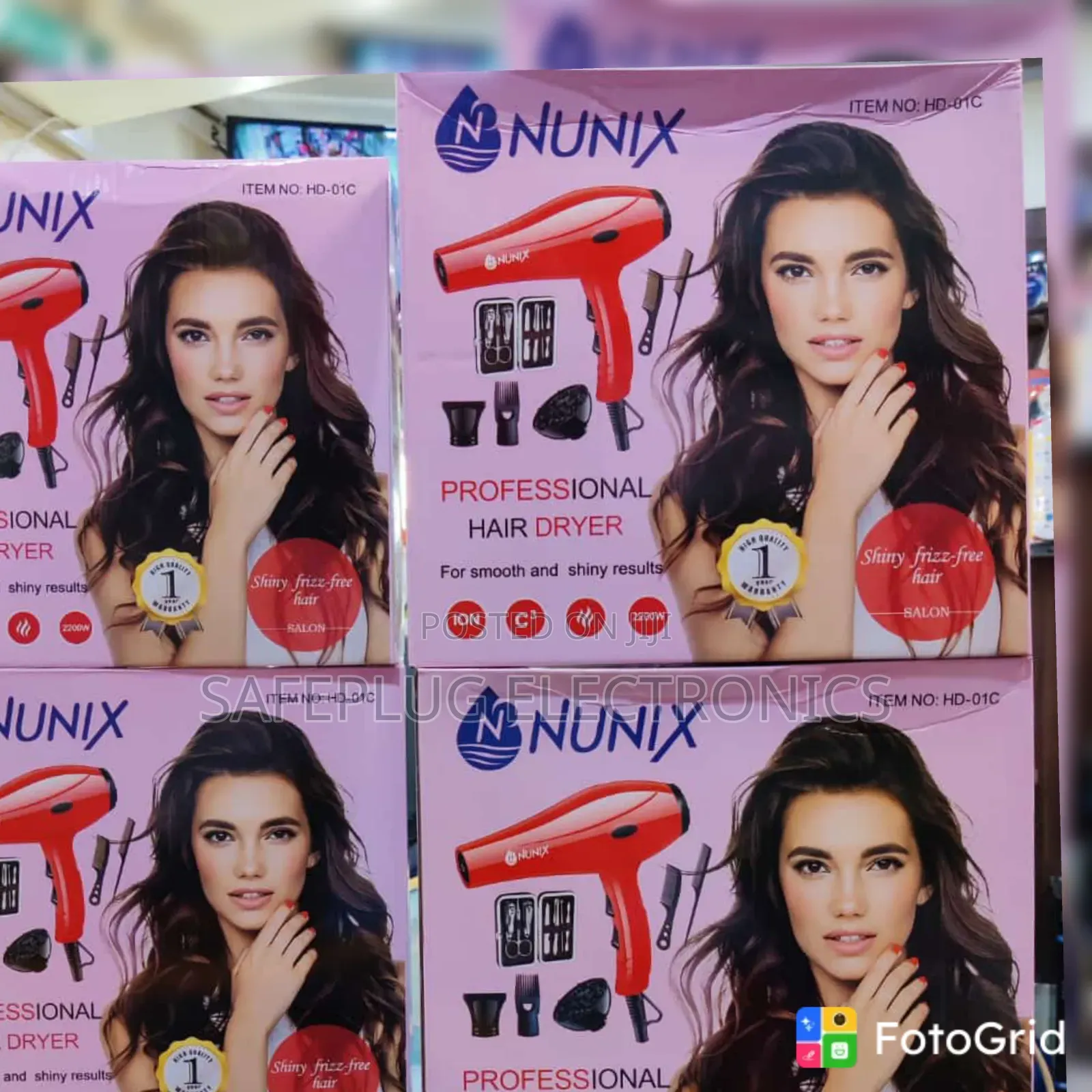 Nunix BlowDry 01C Hair Dryer – Compact Hair Styling Machine