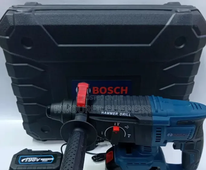 Powerful Bosch Hammer Drill 198v / Quality Rechargeable Drill Hammer
