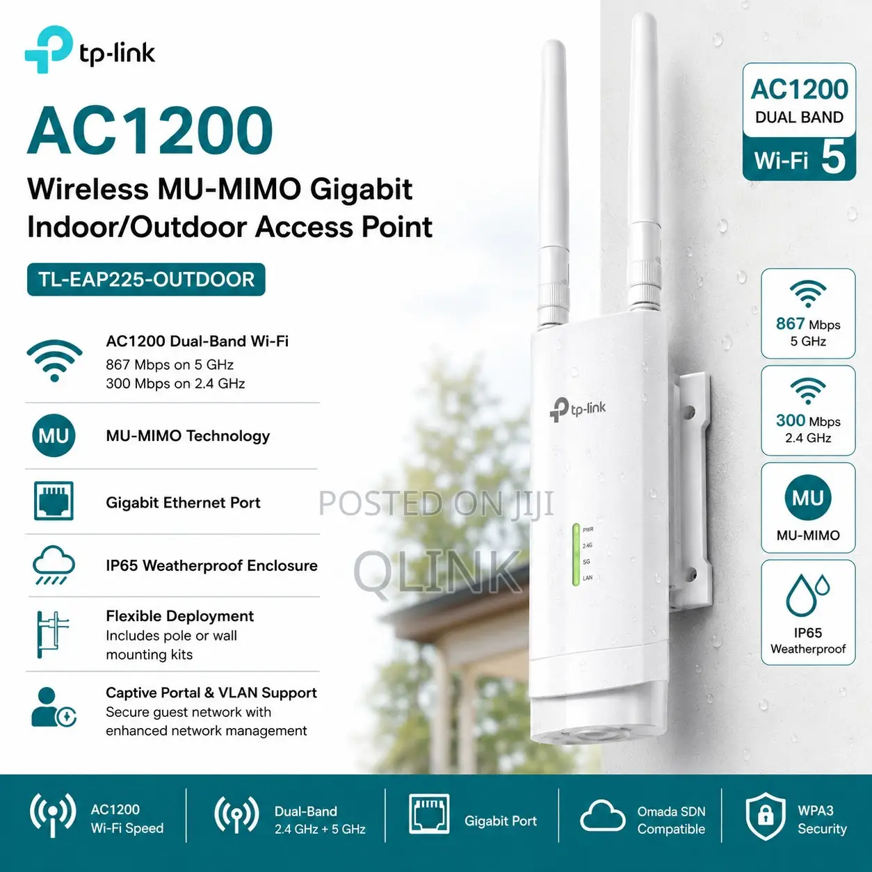 TP-Link AX1800 Wi-Fi 6 Access Point - TL-EAP603-OUTDOOR