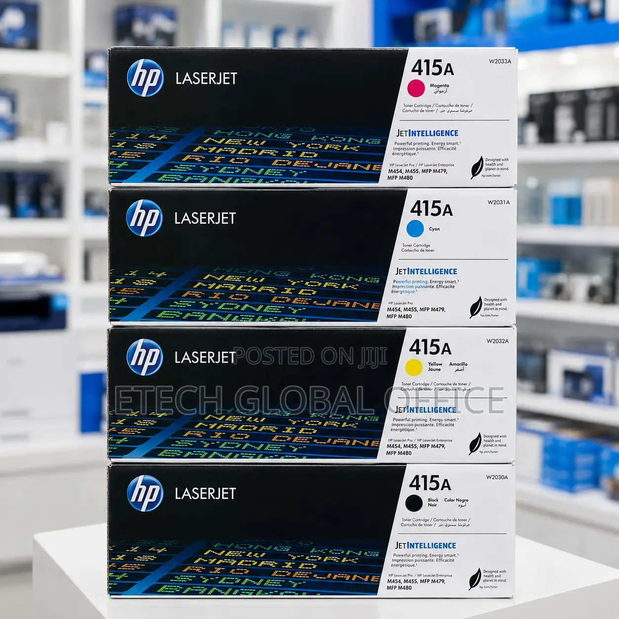 Genuine HP 415A CMYK Toners in Nairobi, Kenya