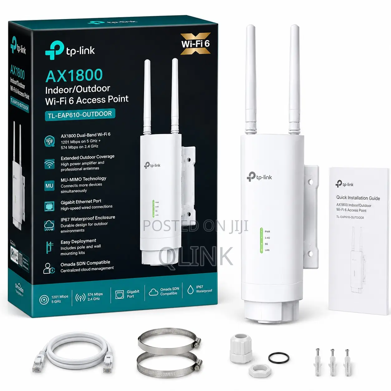 TP-Link AX1800 Wi-Fi 6 Access Point - TL-EAP610-OUTDOOR