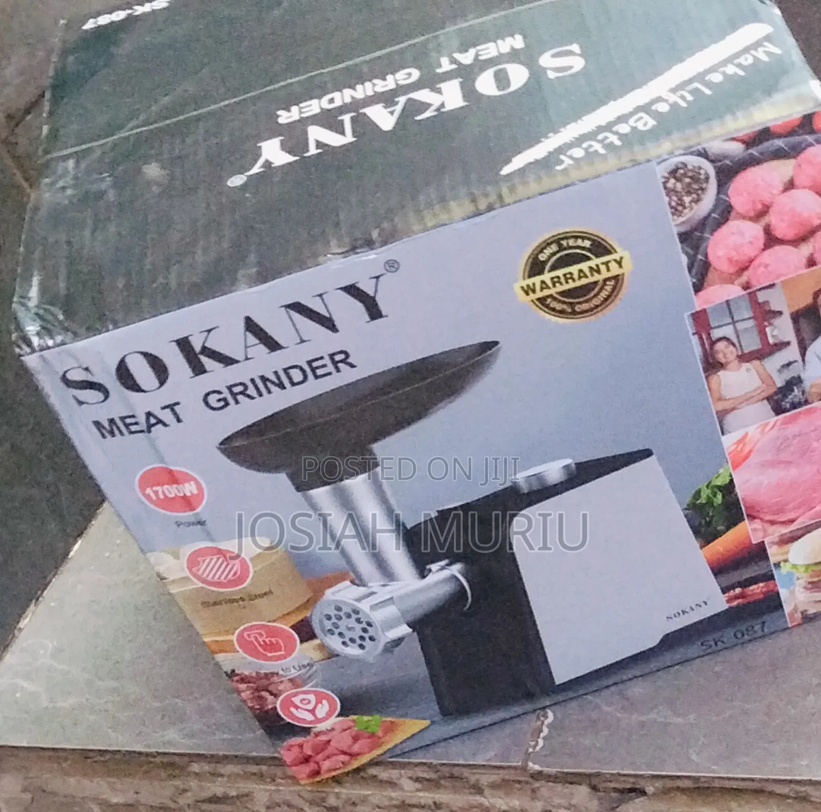SOKANY 2500W Meat Grinder – Multi-Function Sausage Kibbe Maker