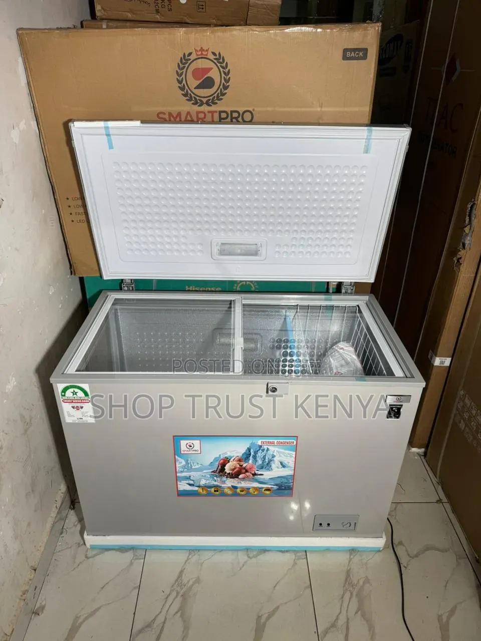 Smartpro Chest Freezer, SCF-400-G, 340L
