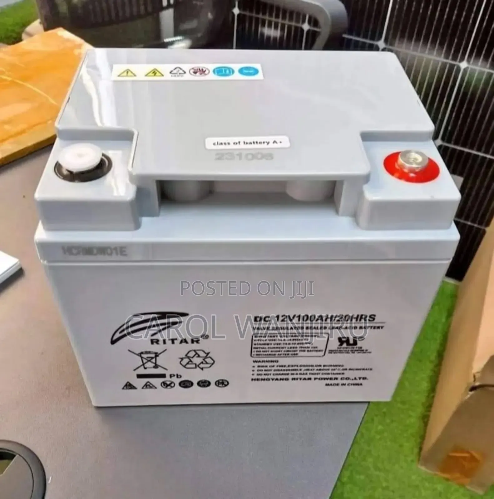 New Ritar 100amps Battery/100amps Ritar Solar Battery
