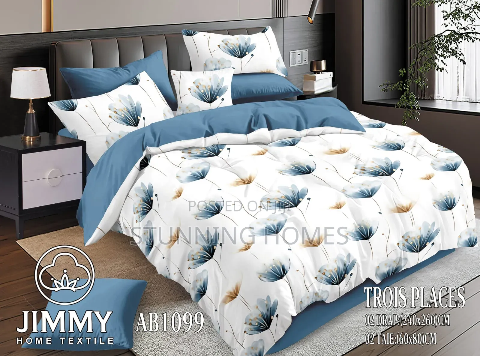 Flowered Double Sided Duvet Sets