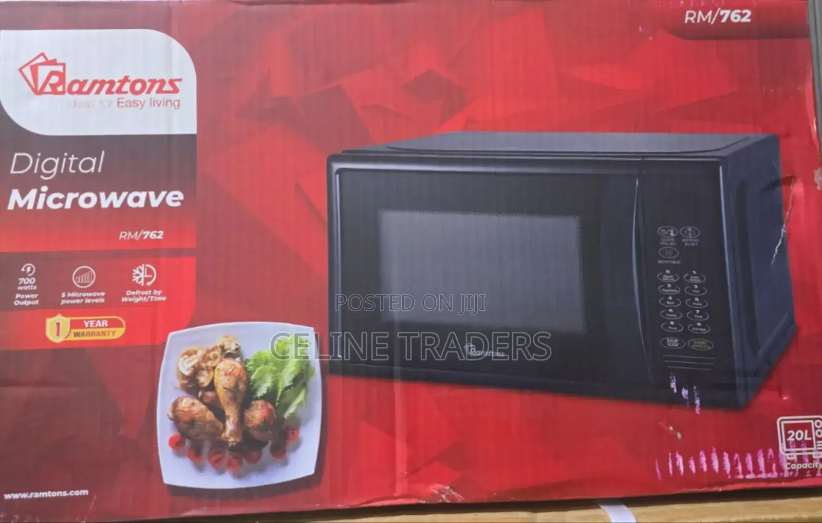 Ramtons 20l Microwave RM/762