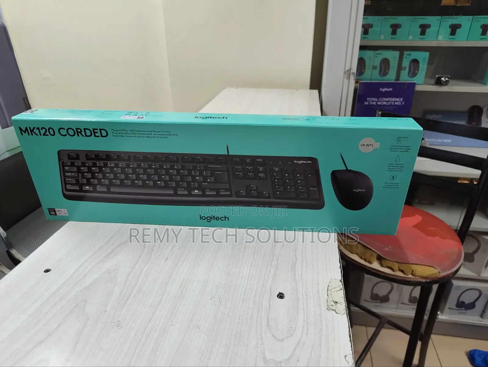 Logitech Mk120 Wired Combo || Logitech Mk120 Wired Combo- 920-002562