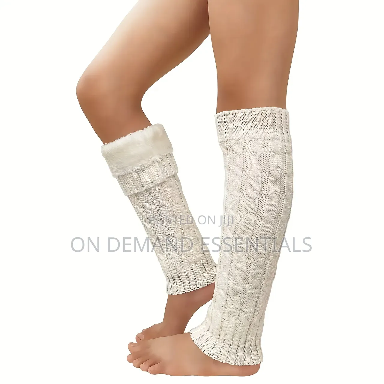 Double Fleece Plush Lined Leg Warmers