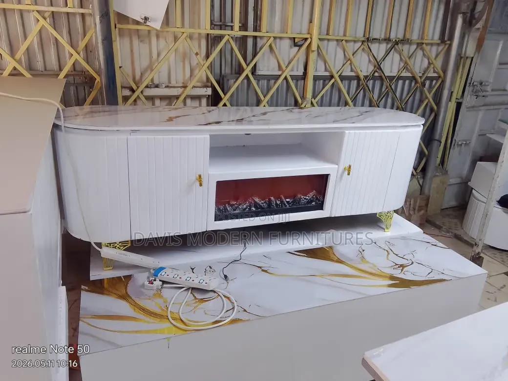 Marble -Top Modern TV Stand