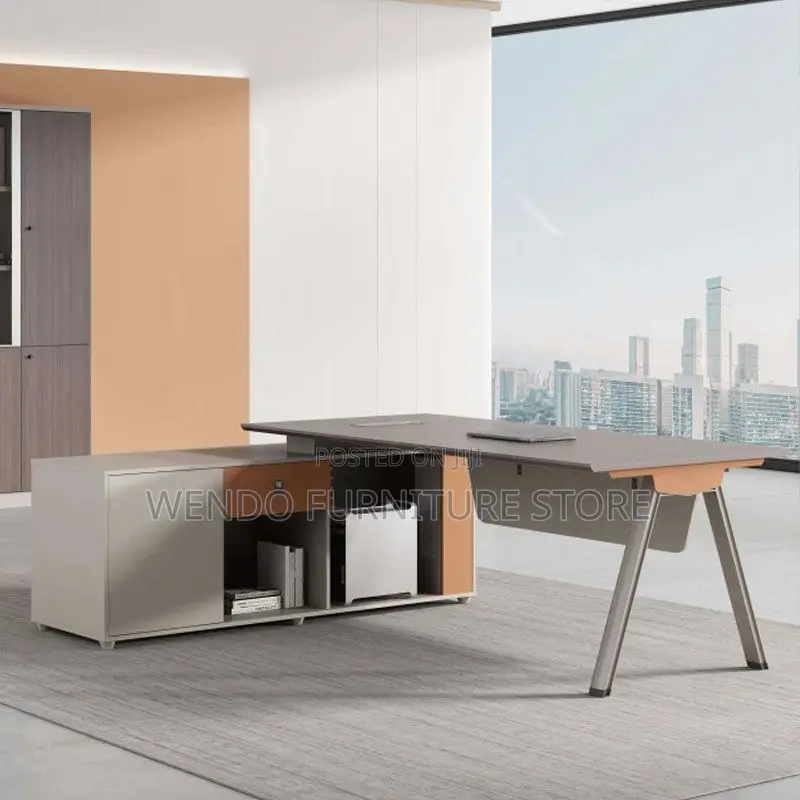 Office Desk; 180 CM L-Shaped Executive Office Desk