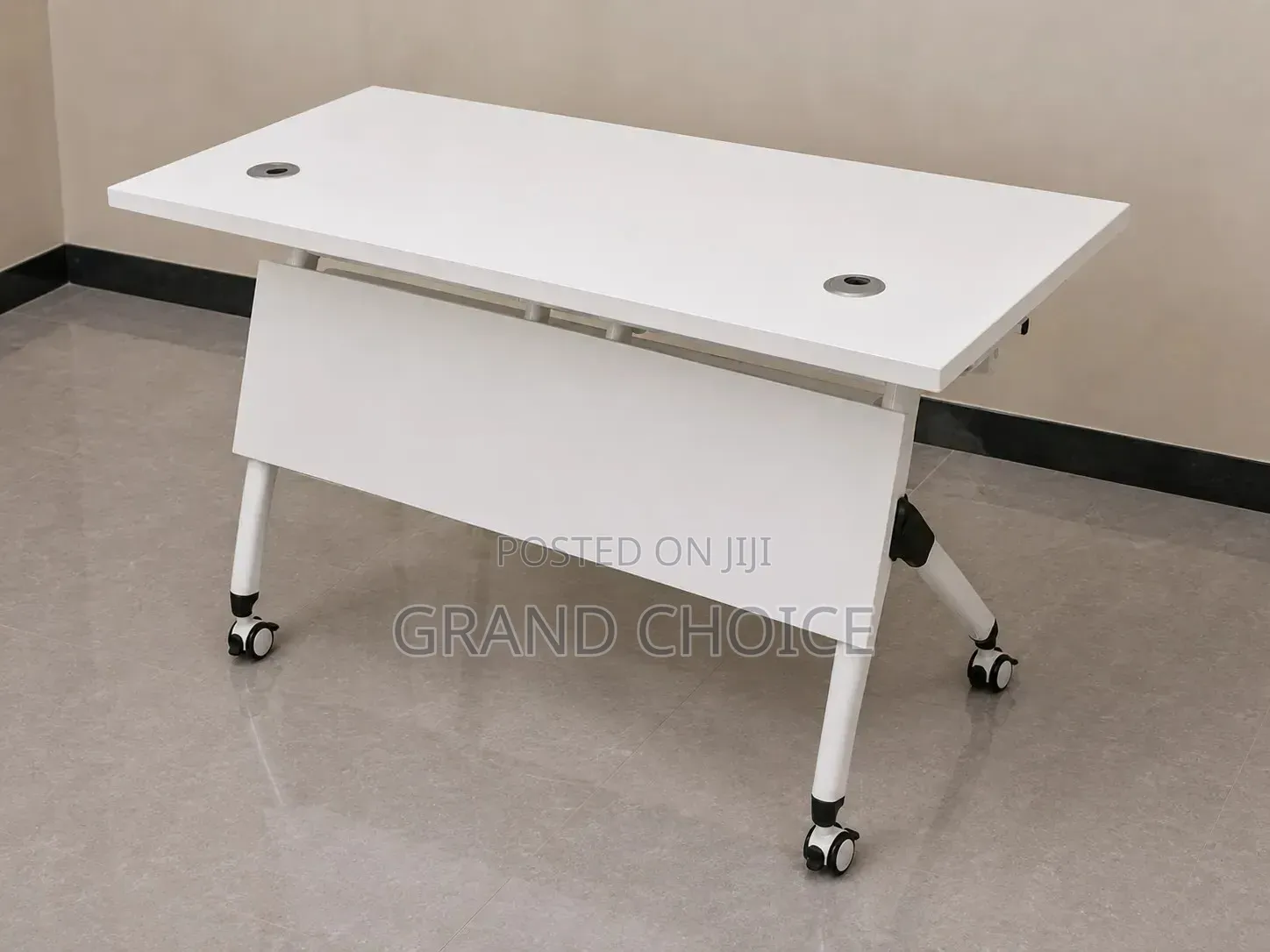 Modern Mobile Office Desk on Wheels