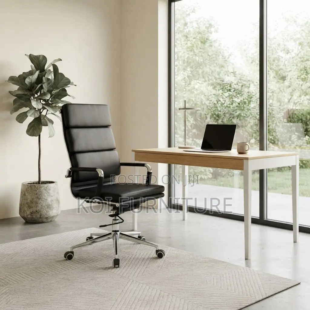 Office Chairs; Professional Comfort Leather High Back Office Chair