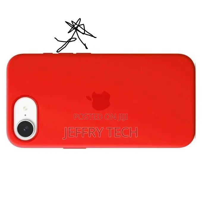 Premium Red Silicone Shockproof Case for iPhone 16e - Soft Touch Slim