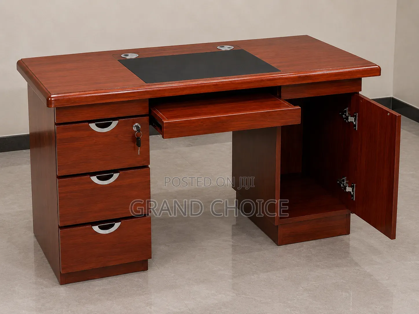 Executive Office Desk With Drawers Cabinet