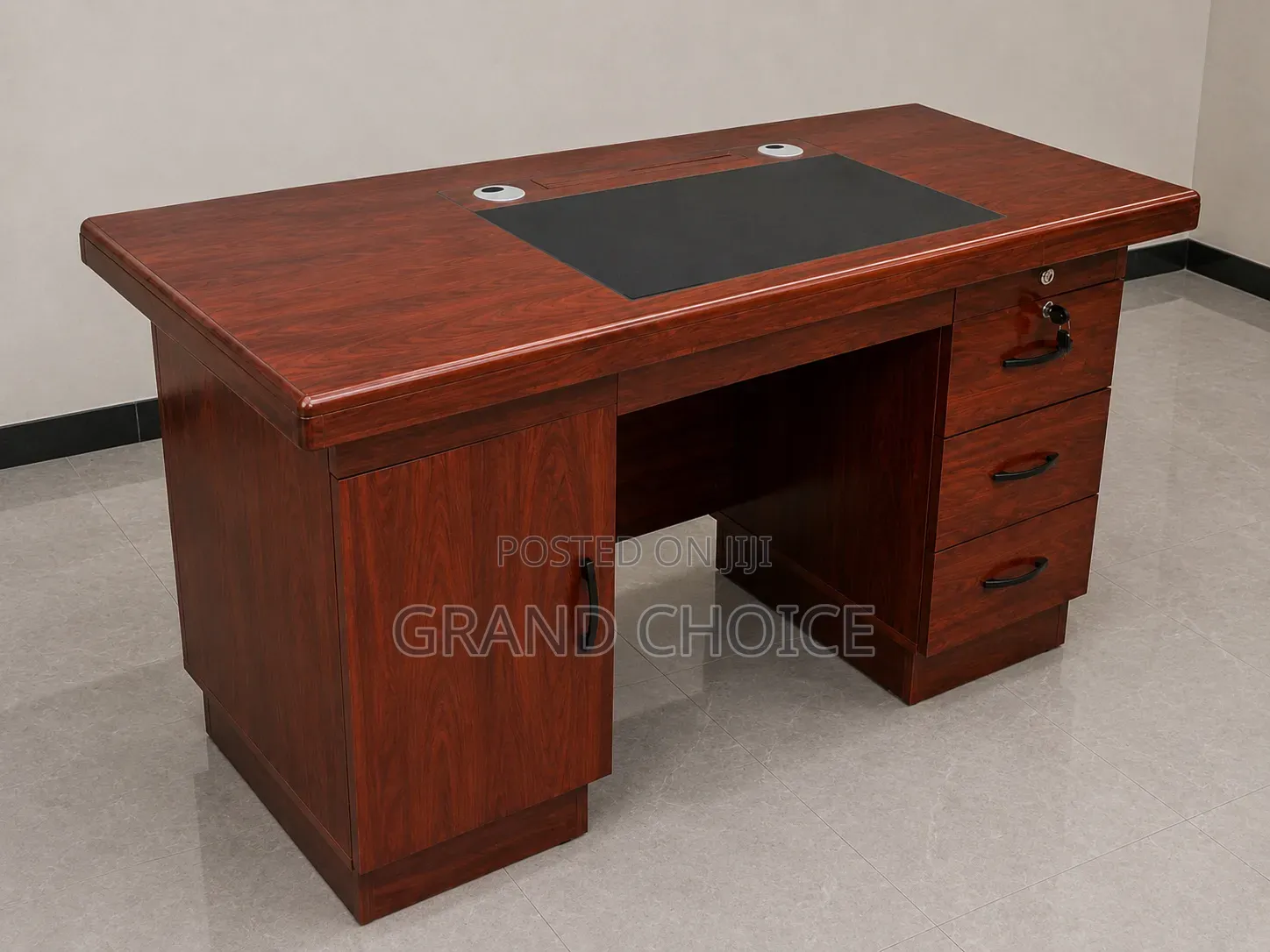 Executive Office Desk With Drawers Cabinet