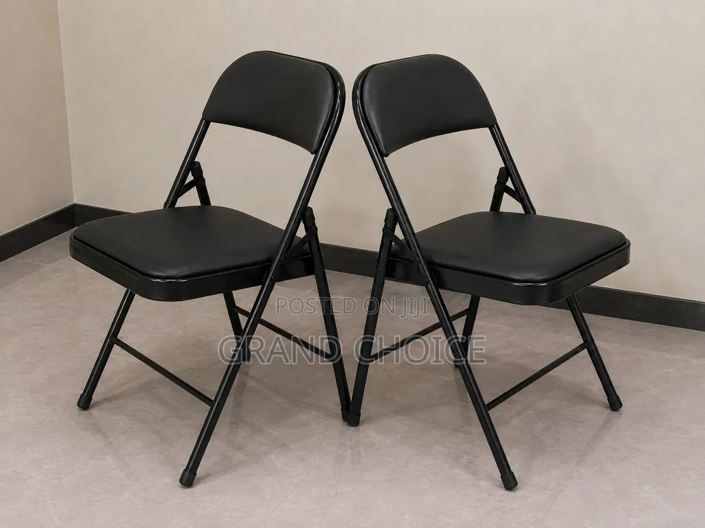 Black Folding Chair for Events, Office Home