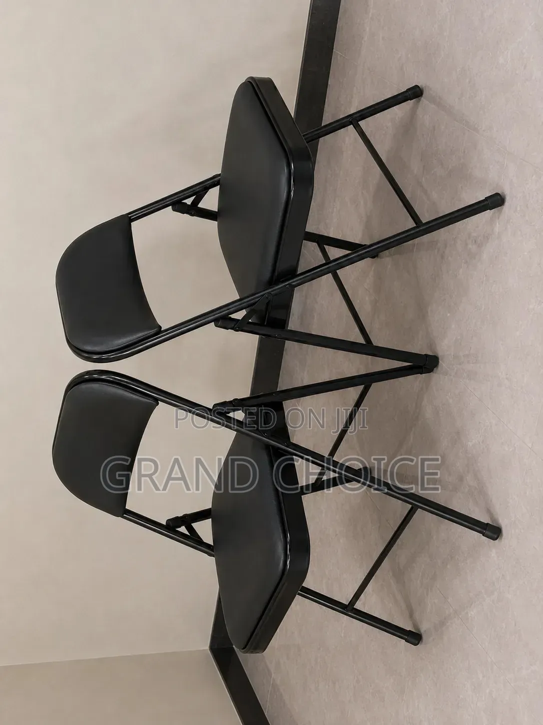 Black Folding Chair for Events, Office Home