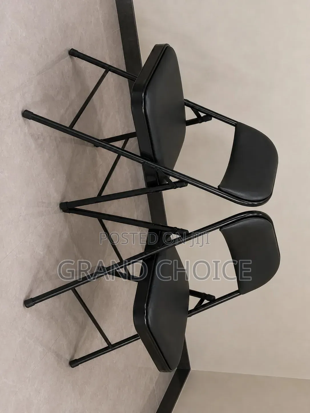 Black Folding Chair for Events, Office Home