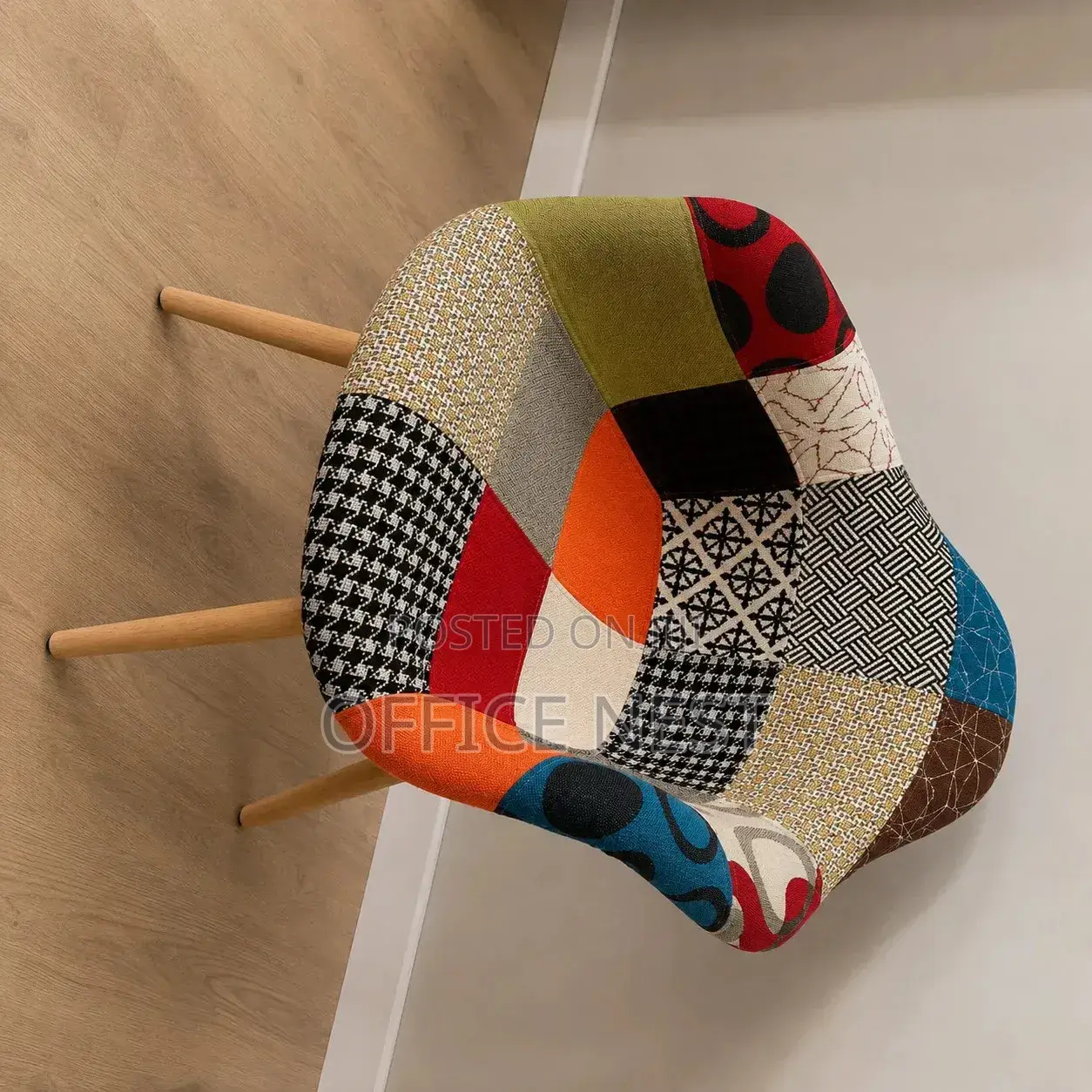 Modern Patchwork Accent Chair