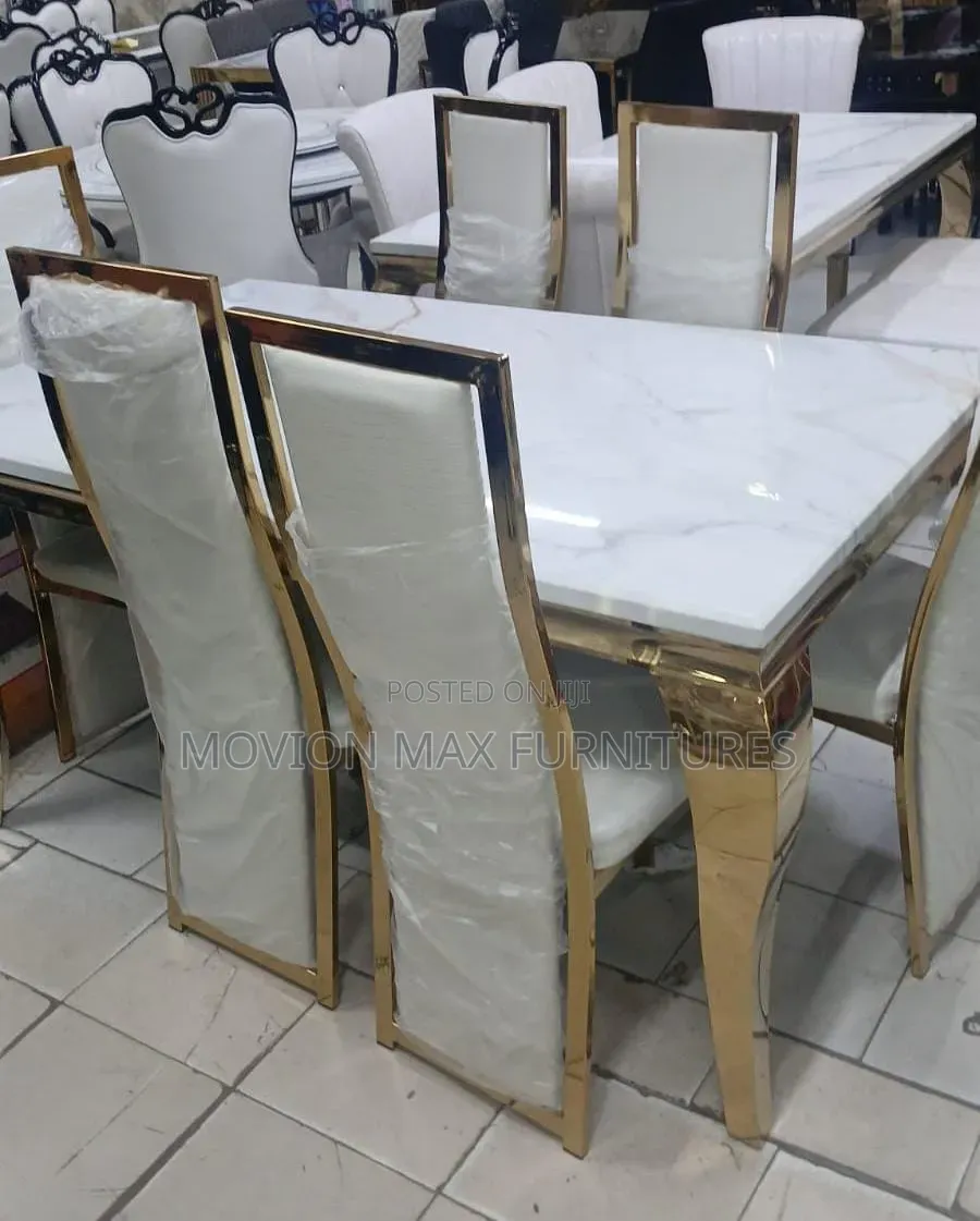 Goldish 6sitter Dinning Table Dinning Set