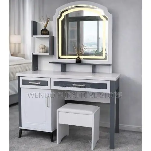 Dressers; Modern Dressing Room Sliding Stylish Vanity Set