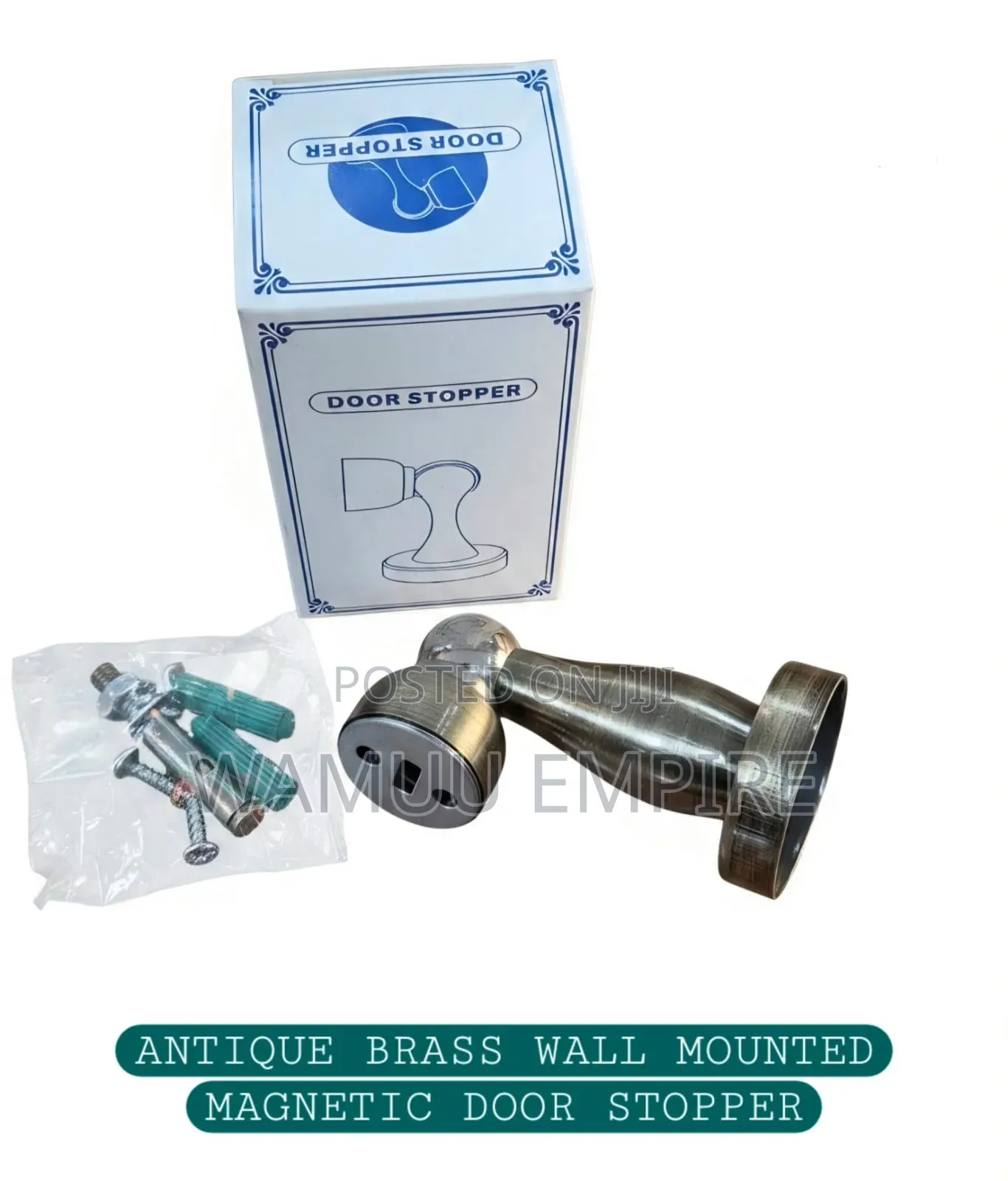 Wall-Mounted Magnetic Door Stopper