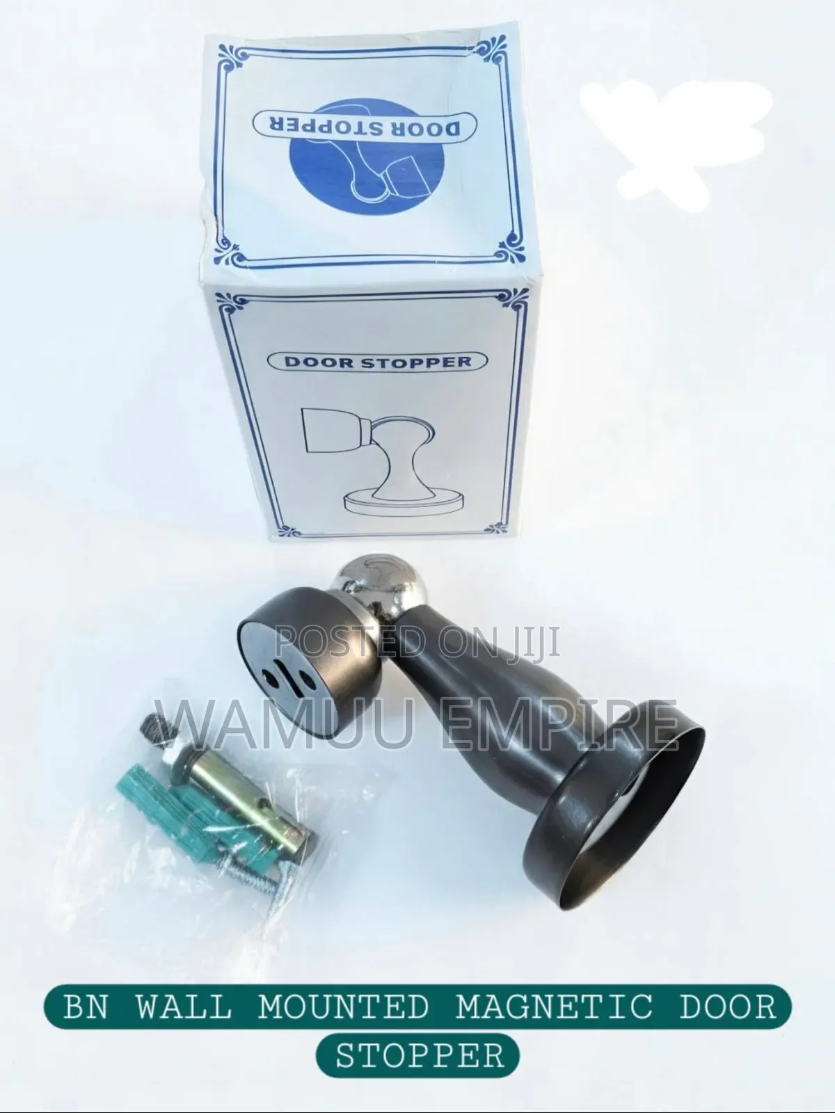 Wall-Mounted Magnetic Door Stopper