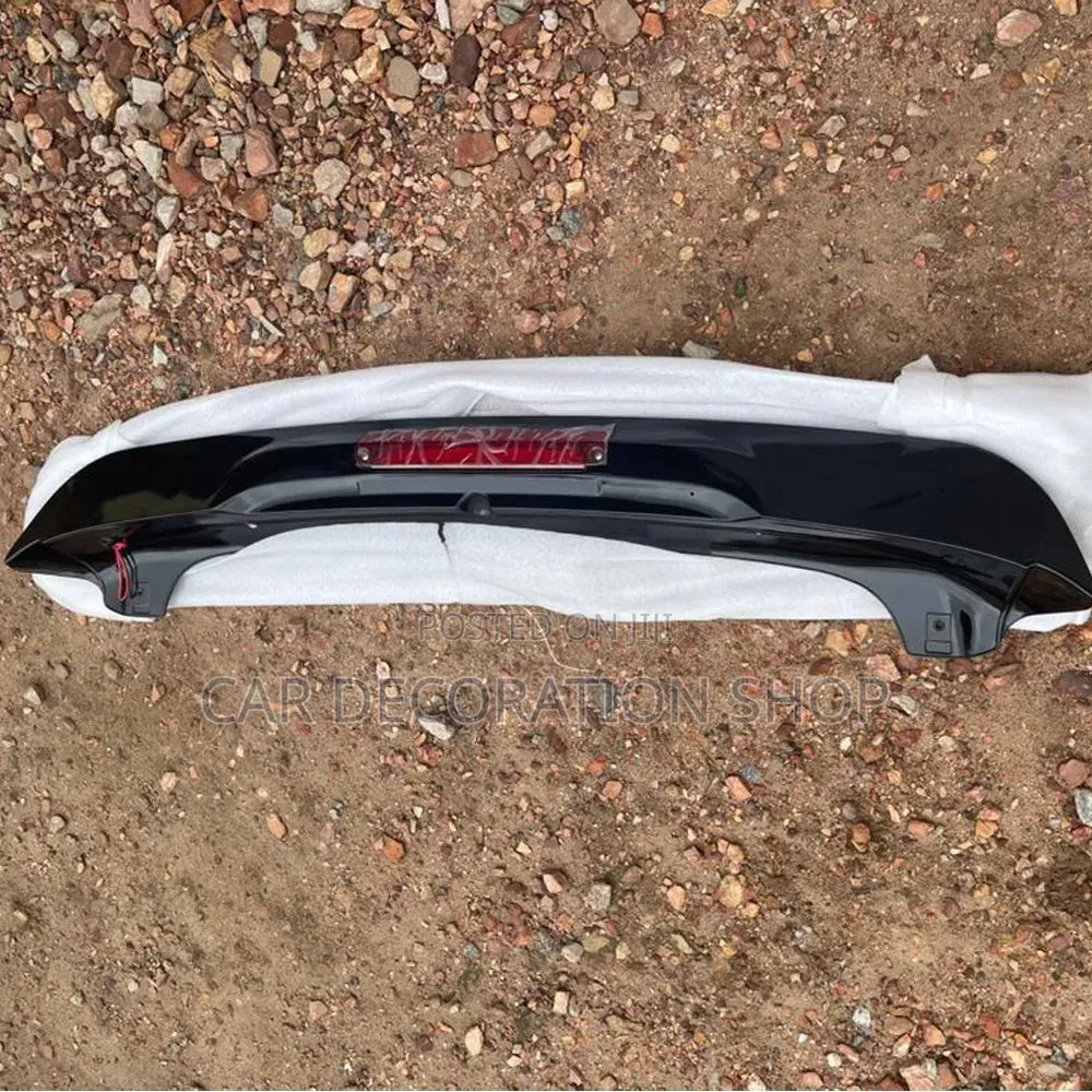 Black Universal Fit Spoiler With Brake Light
