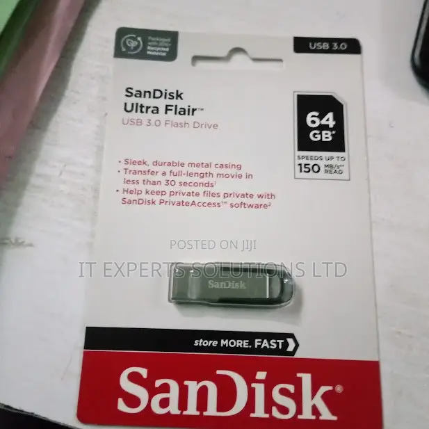 Sandisk 64GB Ultra Flair USB 3.0 Flash Drive