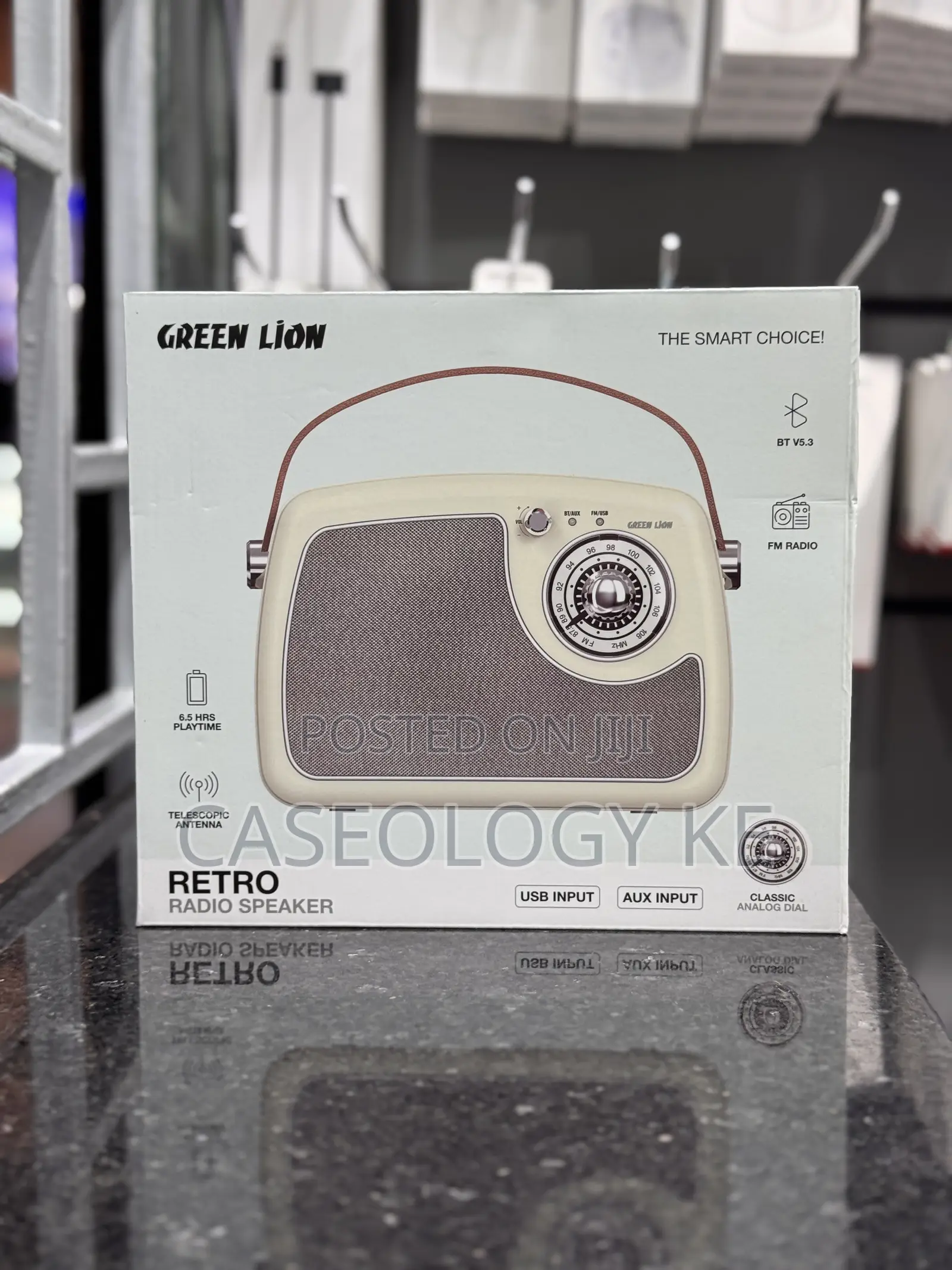 Green Lion Retro Radio and Bluetooth Speaker