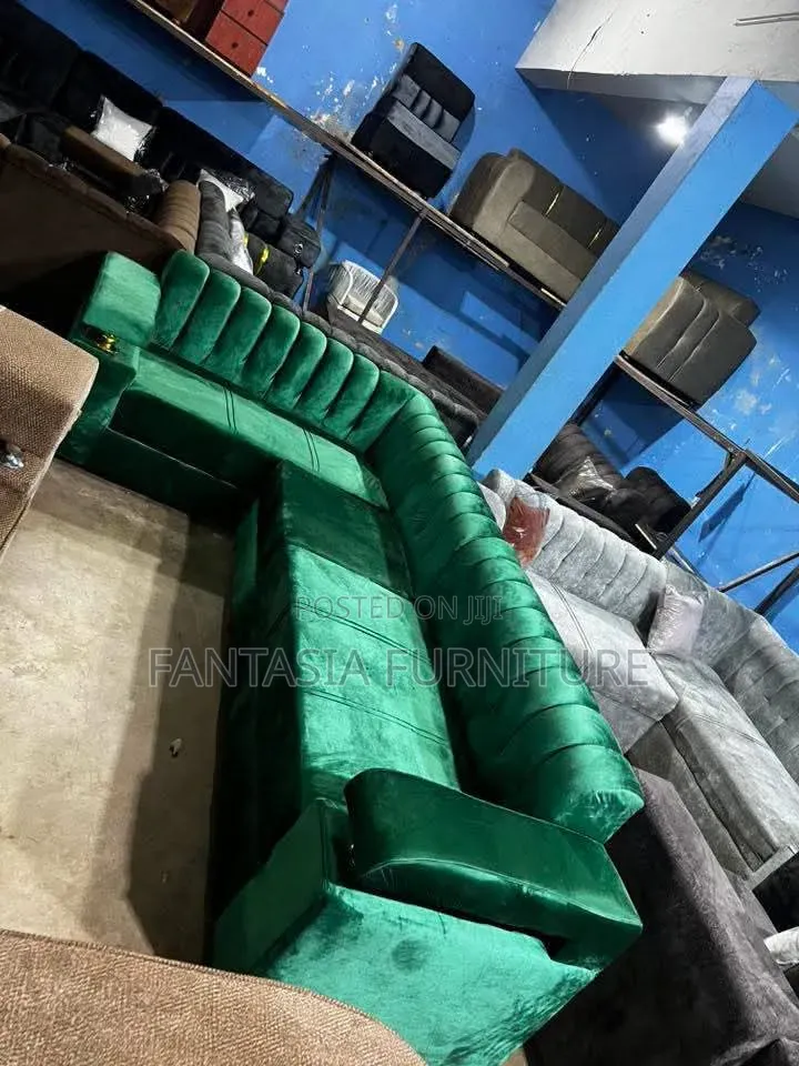 Green 5-Seater Sectional Sofa