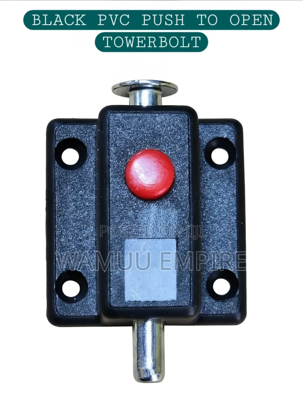 PVC Spring-Loaded Push-Button Tower Bolt