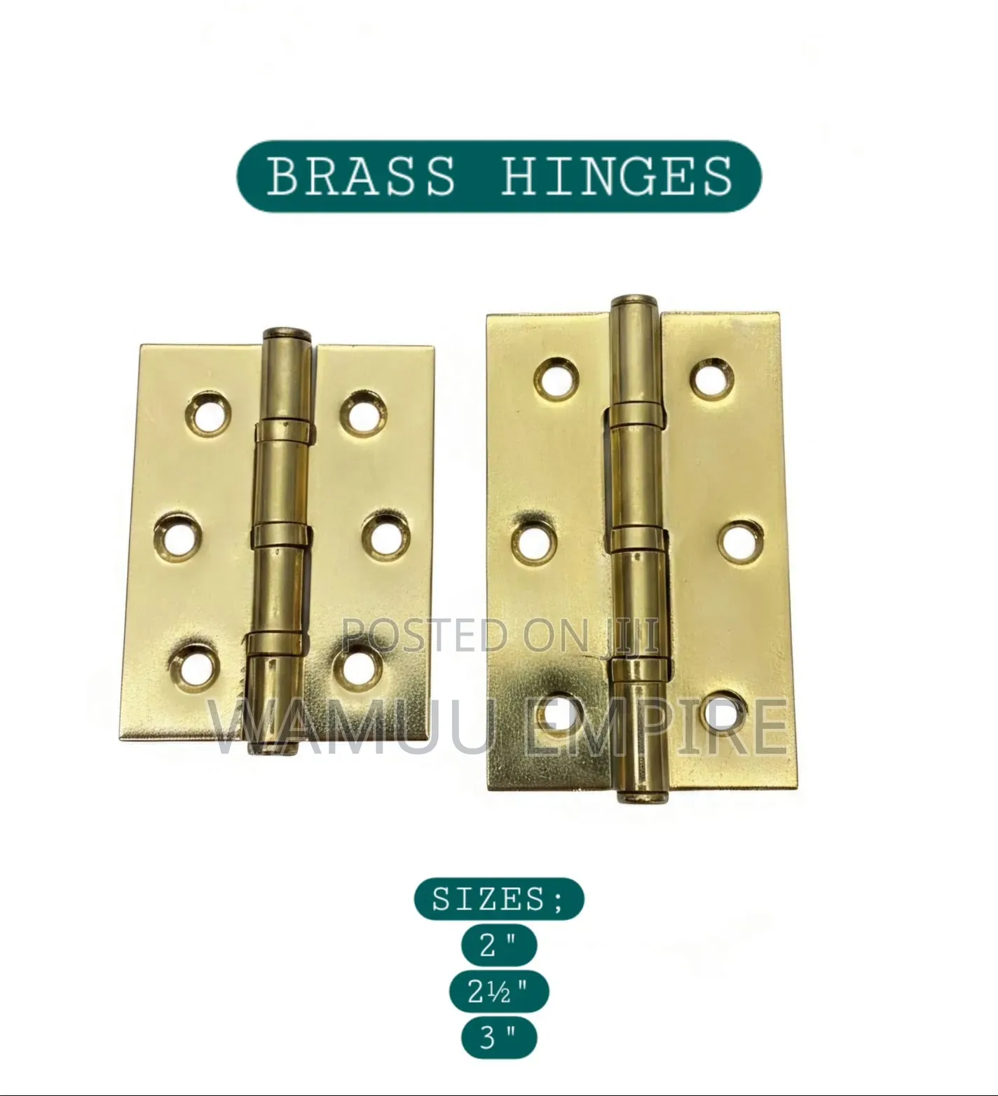 Butt Hinges With Fixed Pins,